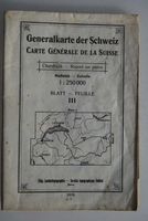 Generalkarte der Schweiz 1:250'000, Blatt III 1916