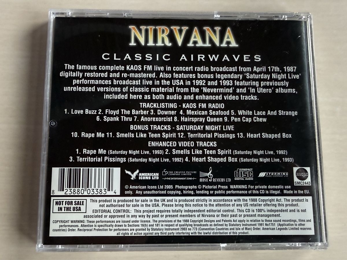 CDs: CD Nirvana Classic Airwaves Live Konzert CD – Gebraucht aus Oberried Brienz von Chyara 1