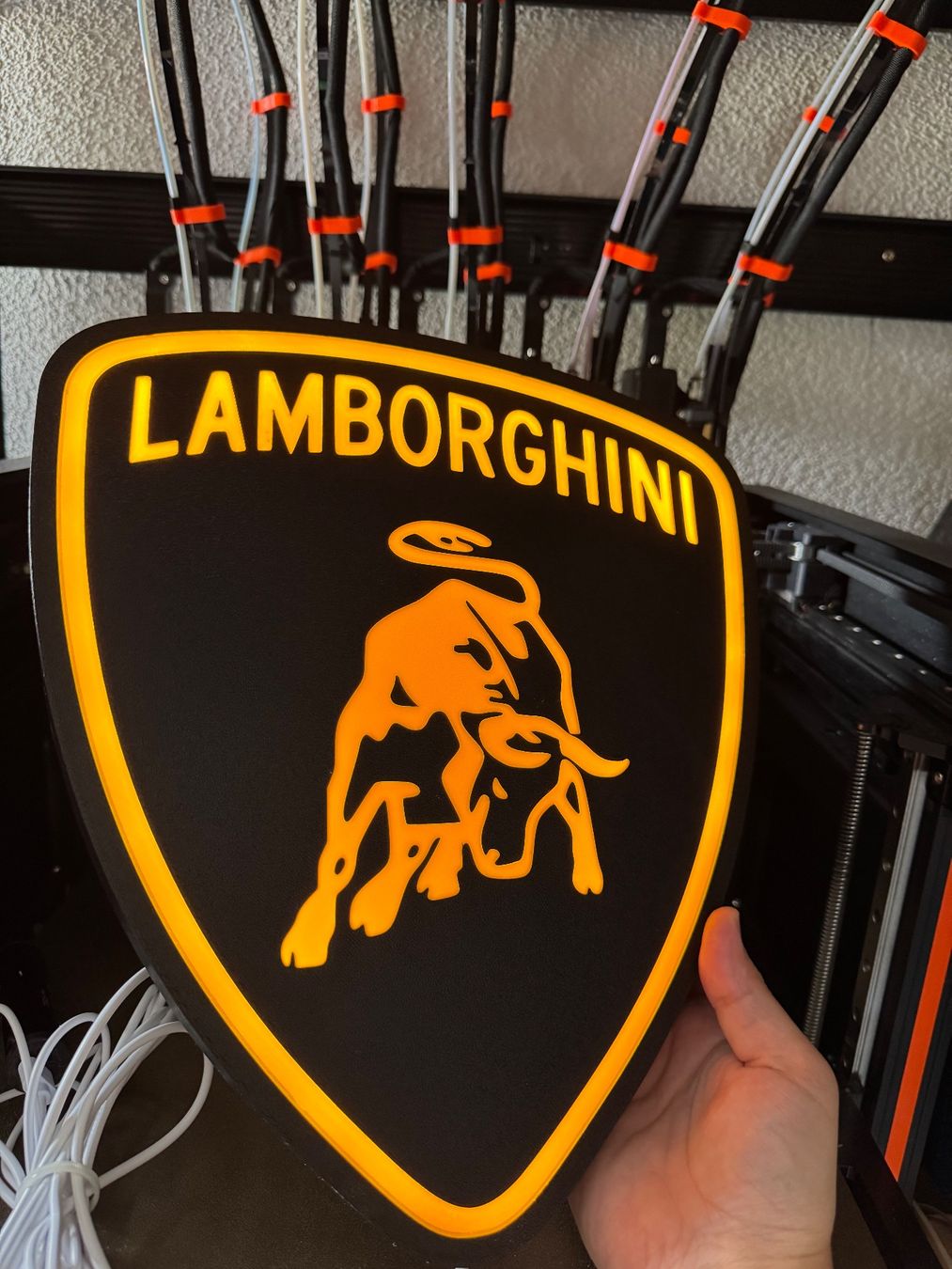 Lampade: Lightbox lampe led LOGO LAMBORGHINI – Nuovo (secondo la descrizione) da Vicques venduto da PAMB3D 4