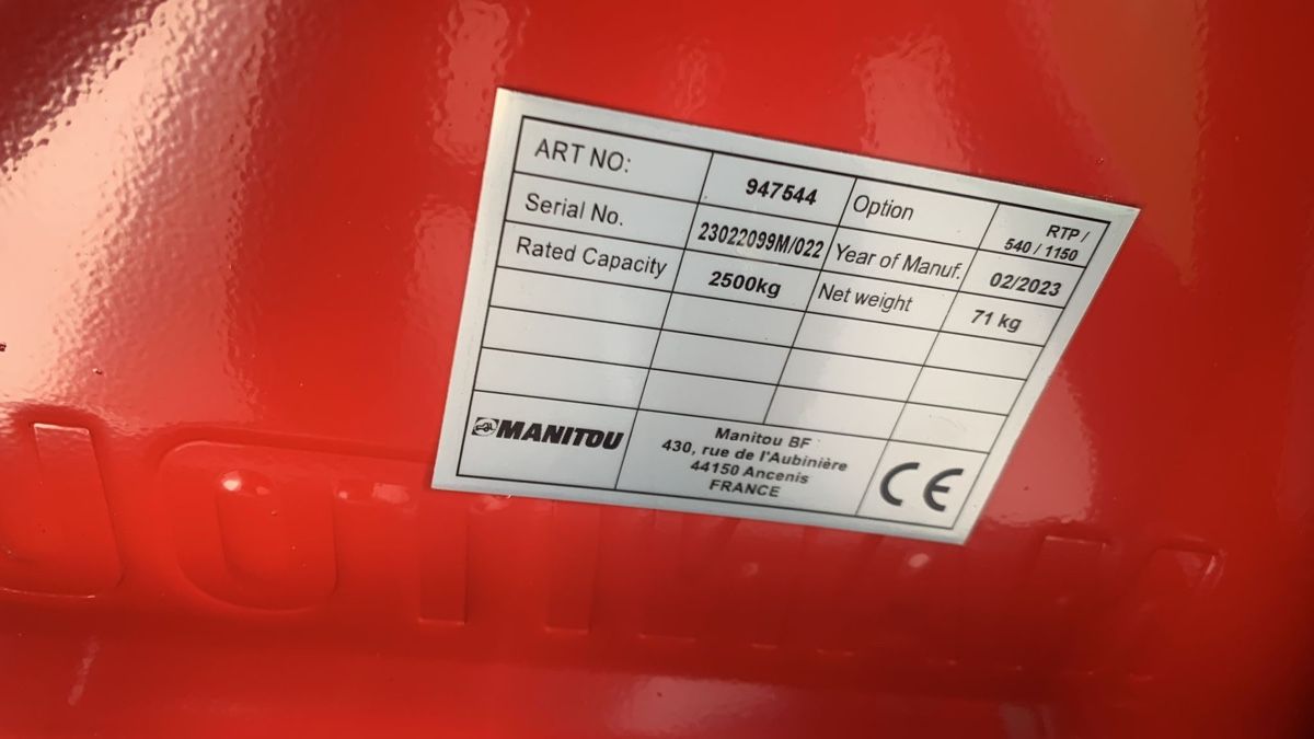 Manitou Carrelli elevatori e a forche: Hubwagen Palettenrolli 1150mm – Nuovo e nell'imballaggio originale da Reiden venduto da Leiserag 4