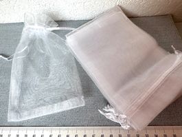 100 x Organza Säckli    für Geschenke   10/15 cm   Hochzeit