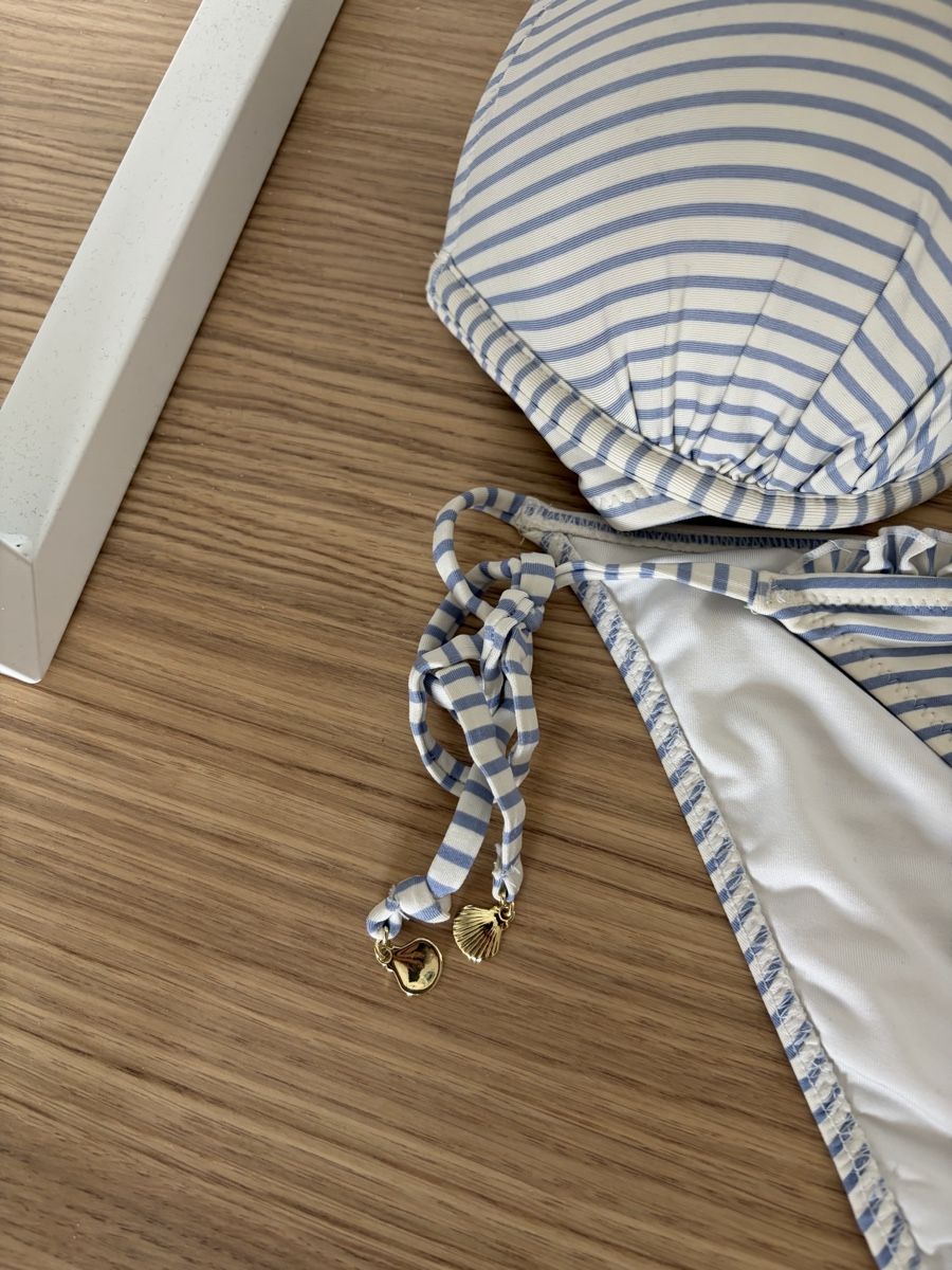 H&M Costumi da bagno & Bikini: HM Bikini Set, Grösse 80C/42, blau-weiss gestreift – Usato da Emmenbrücke venduto da Leeaa.b 3