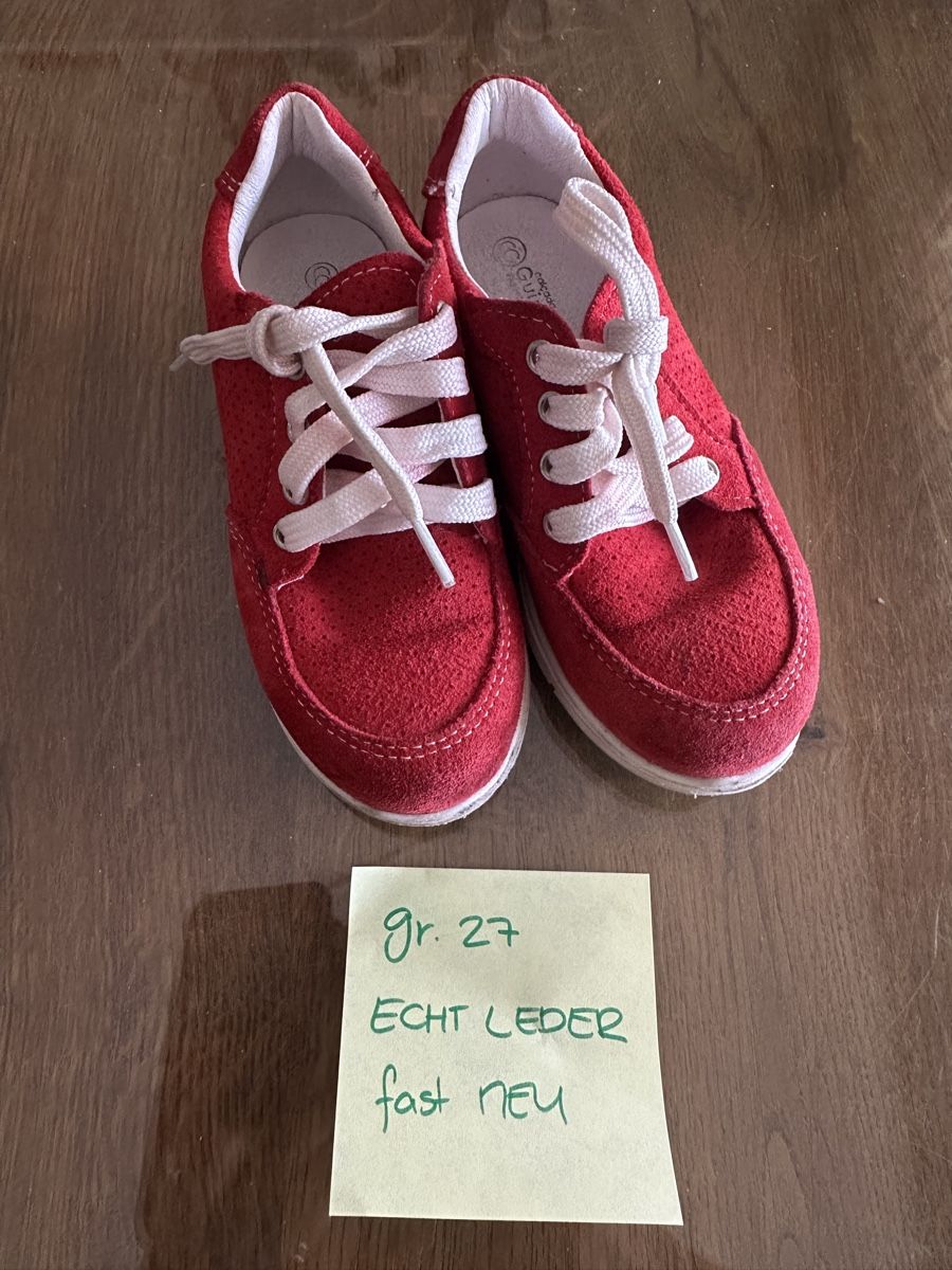 Scarpe da uomo: Rote Leder Schuhe - fast neu – Usato da Uster venduto da romy-333
