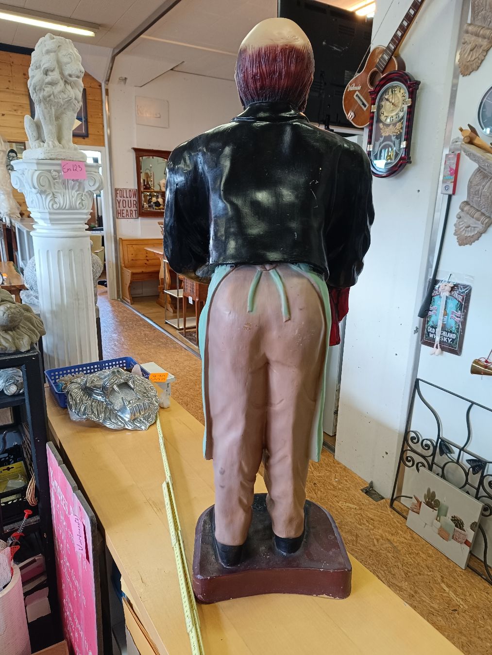Sculture & Statue: Dekorative Kellner Statue – Einzigartiger Blickfang!(em257) – Usato da Künten venduto da Schnaepplihuus 3