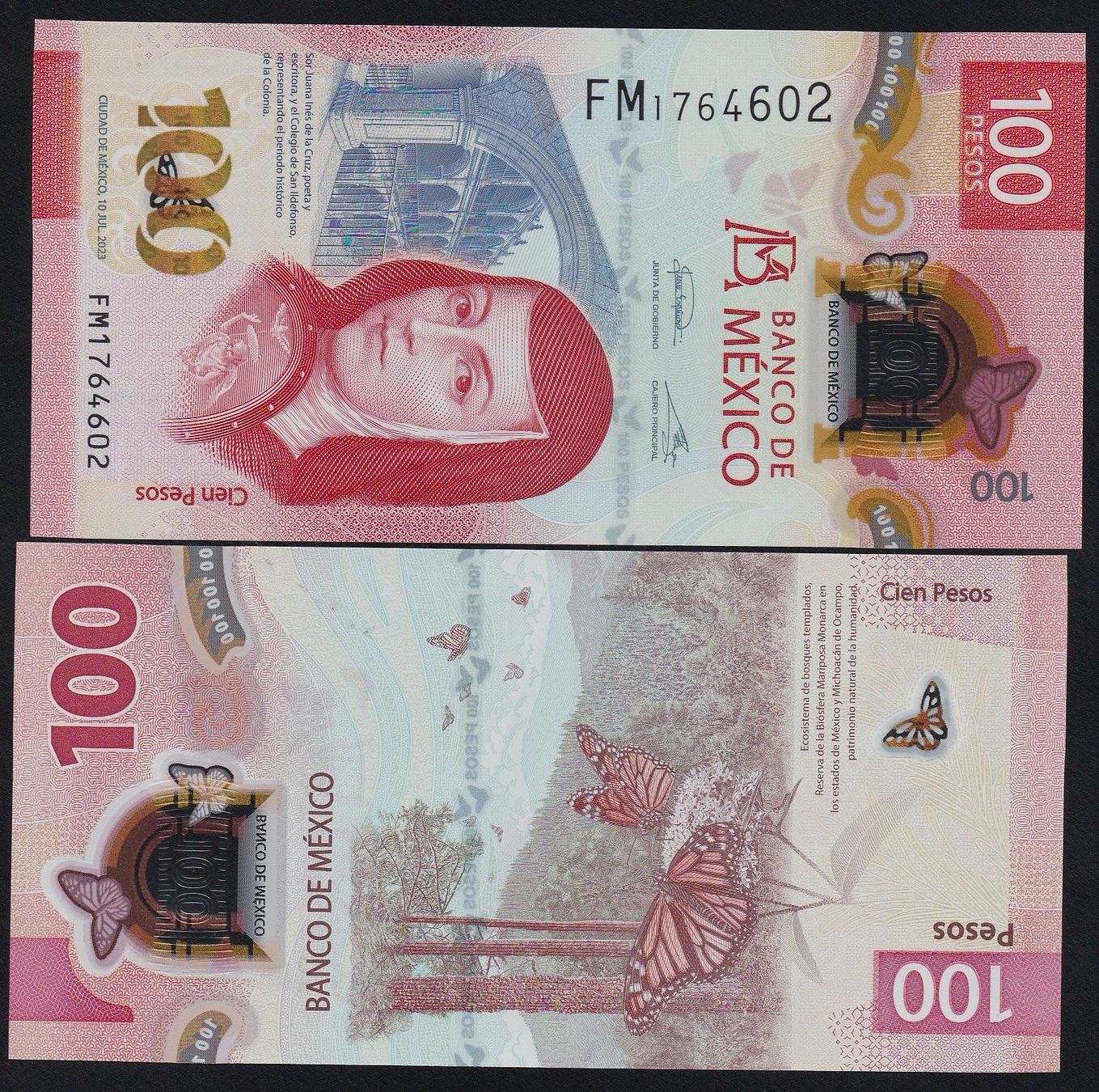 Banknoten: Mexiko 100 Pesos UNC 2023 – Neu und originalverpackt aus Naters von Radman