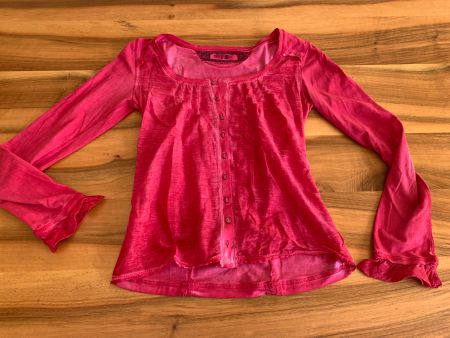 NILE edel Blusenshirt Magenta Gröse XS wie neu mit Seide