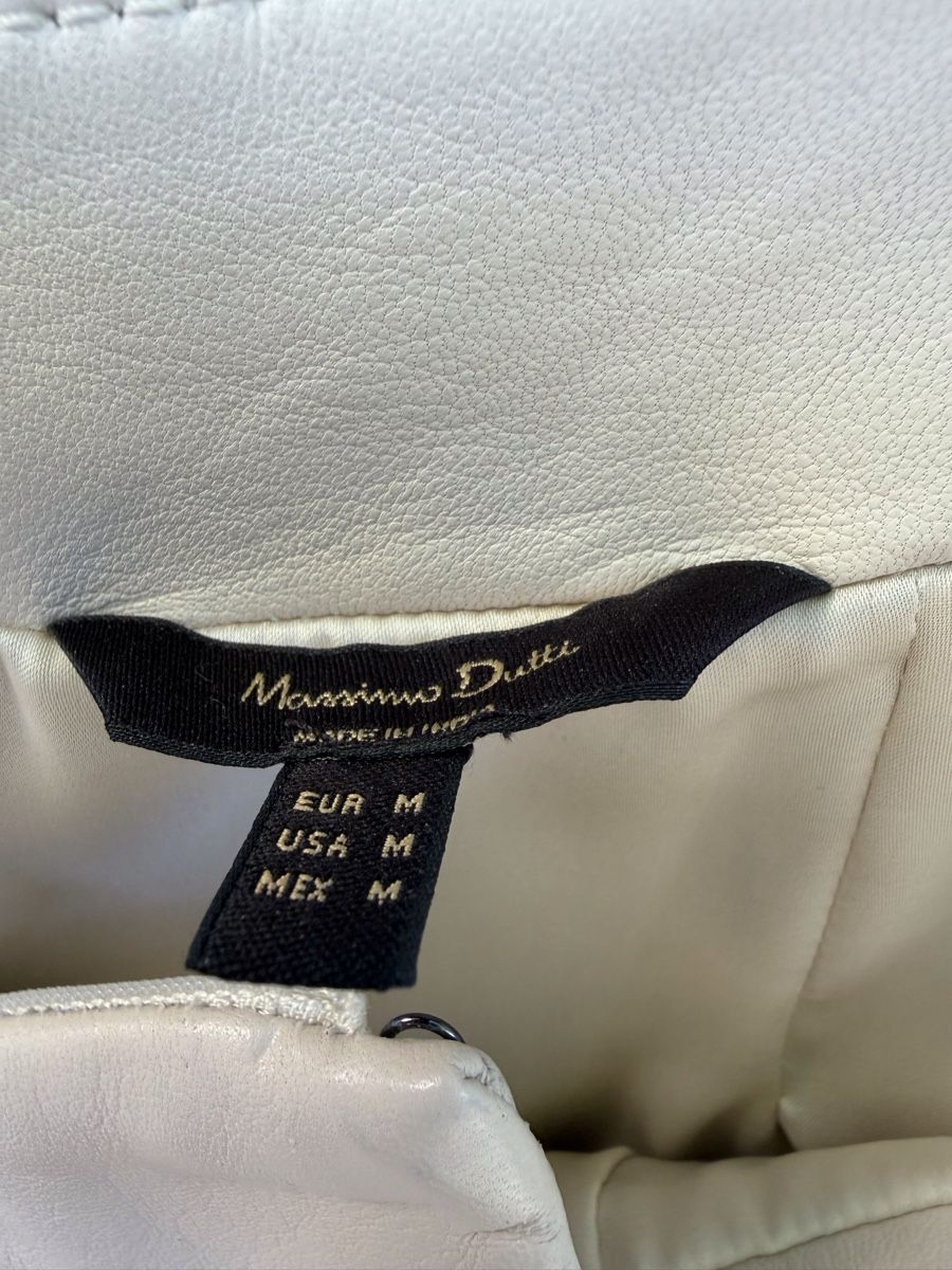 Massimo Dutti Gonne: Massimo Dutti Lederrock beige Grösse M – Usato da Orselina venduto da dachrose 4