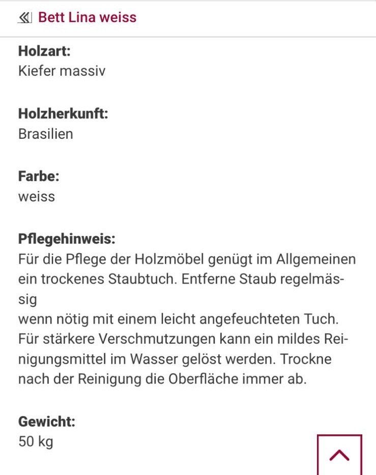 Letti: Bett Lina weiss – Usato da Dübendorf venduto da murko4 6
