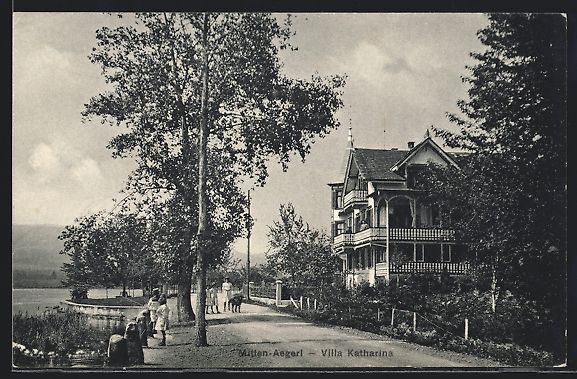 Cartes postales: Mitten-Aegeri, Villa Katharina mit Stras – D'occasion à Berlin par bartko-reher