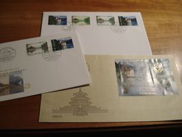 Set Gemeinschaftsausgabe Schweiz - China, 1998, 4 Belege