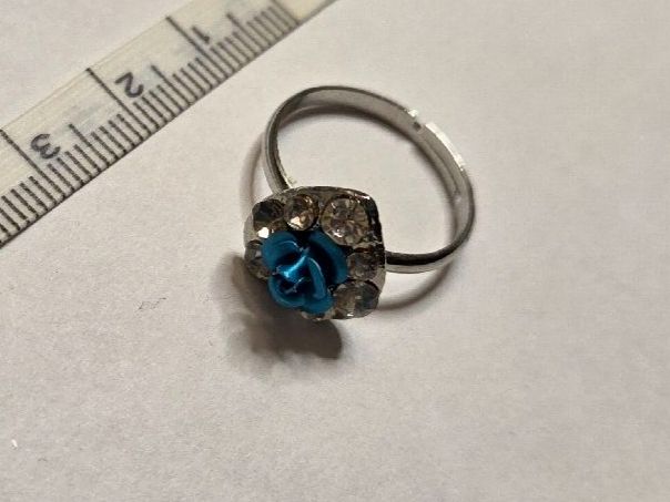 Ringe: Bague ajustable cœur rose bleue strass – Neu (gemäss Beschreibung) aus Territet von Cenh 3