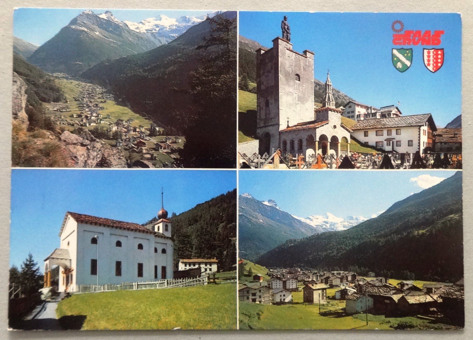 Cartoline postali: Saas Grund 1559 m ü.M. – Usato da Fétigny venduto da Billy2miny
