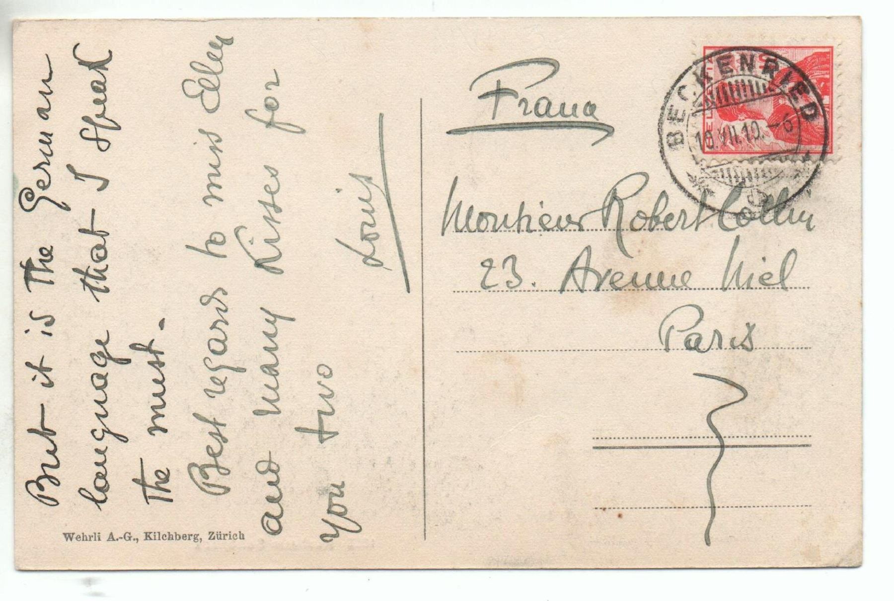 Ansichtskarten: BECKENRIED Kurhaus Schöneck – Gebraucht aus Jona von philajona 1