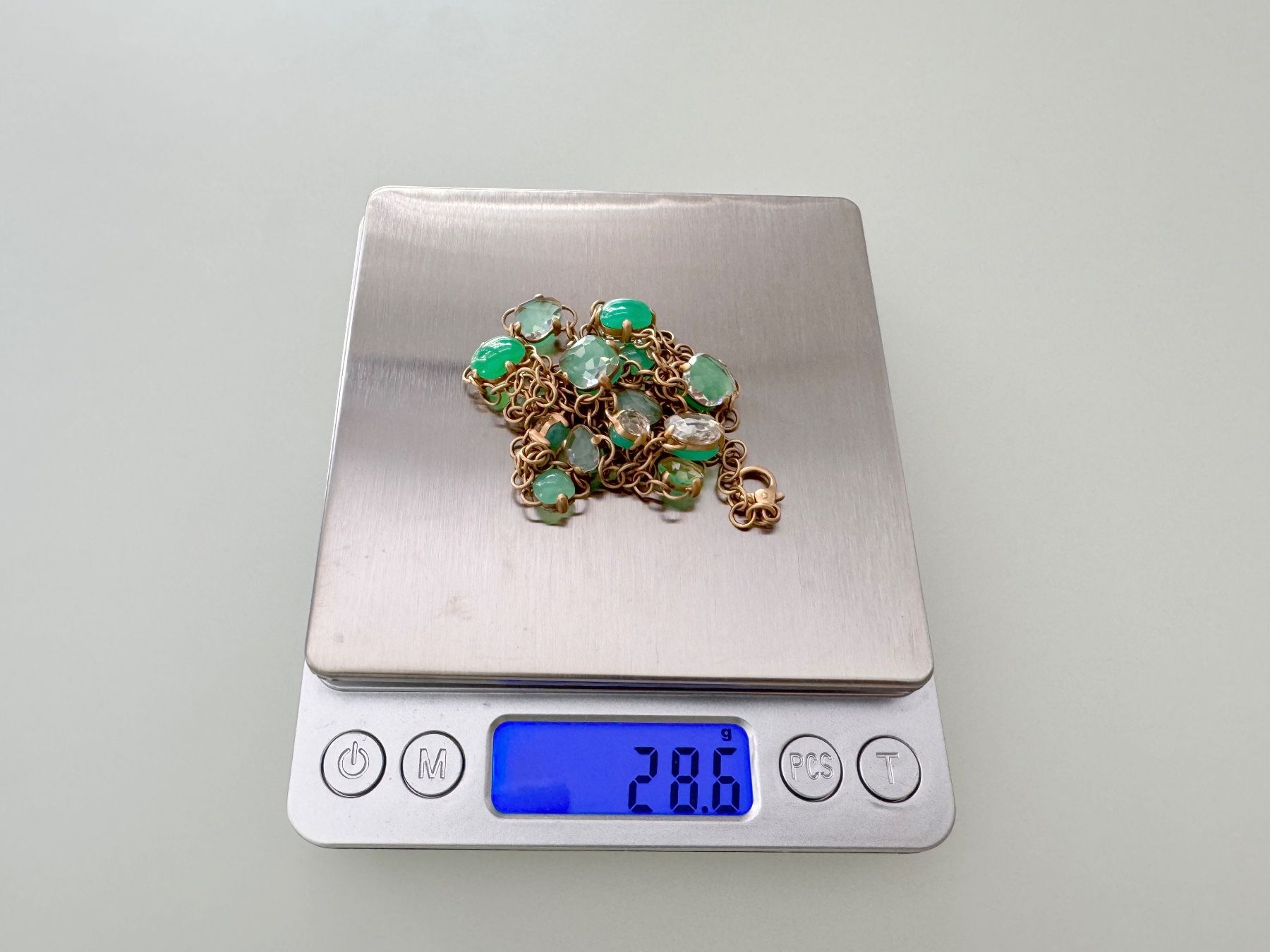 Pomellato Catenine: Long Collier Pomellato Capri en Or Rose Mat / Chrysoprases – Nuovo (secondo la descrizione) da Geneve venduto da iBest 7