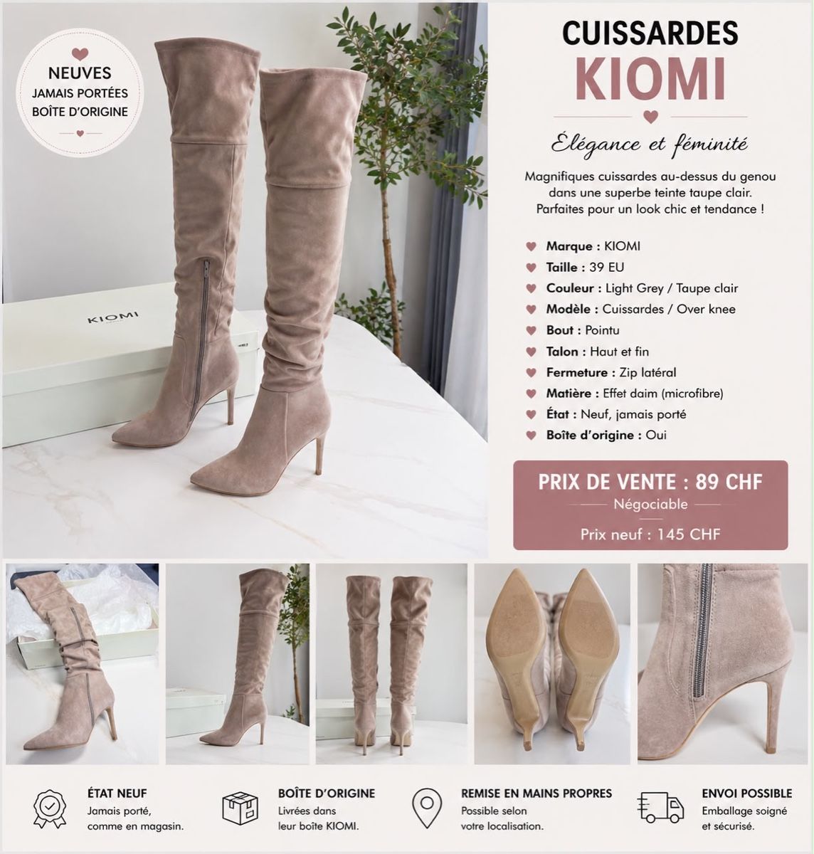 Damenschuhe: Bottes cuissardes  – Neu und originalverpackt aus Biel/Bienne von AlexanderG81