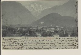 AK Interlaken nach USA gelaufen 21.08.1901