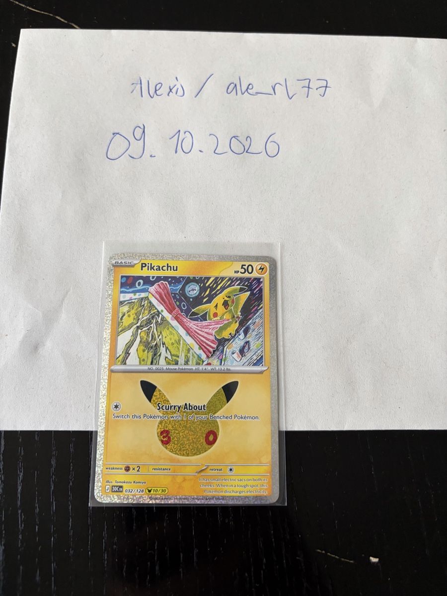 Pokémon Sammelbilder & Trading cards: Pikachu #10 30th Celebration EN – Neu (gemäss Beschreibung) aus Cham von ale_rl77