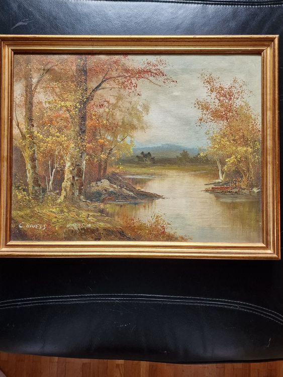 Rare peinture réaliste de Clara David INNESS signé | Kaufen auf Ricardo