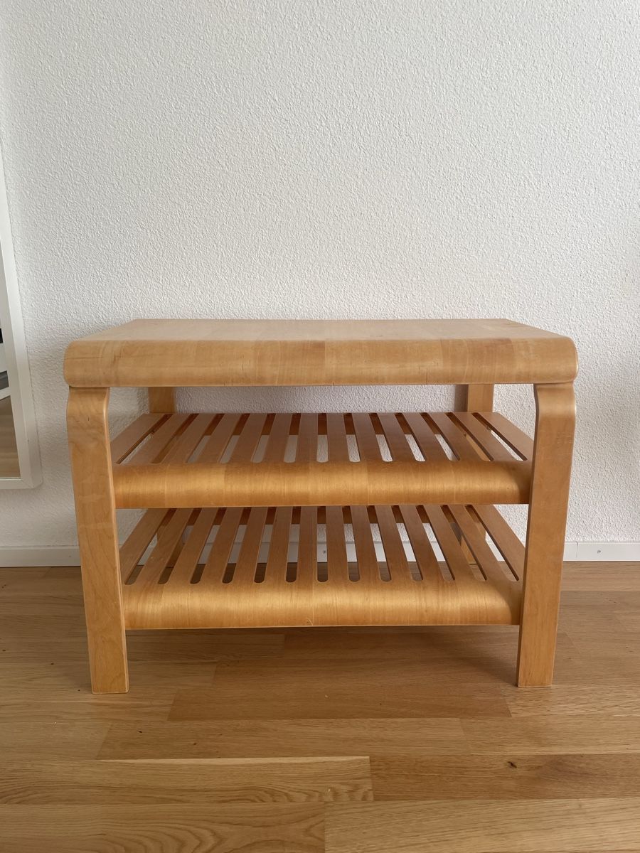 Scaffali: Schuhregal Holz hell 3 Ebenen gebogenes Design – Usato da Bern venduto da AnnaS13 1