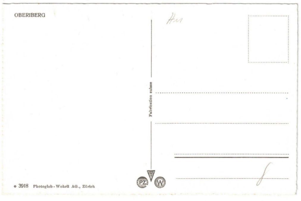 Cartoline postali: Oberiberg - Skilift – Usato da Binningen venduto da Mountainrider 1