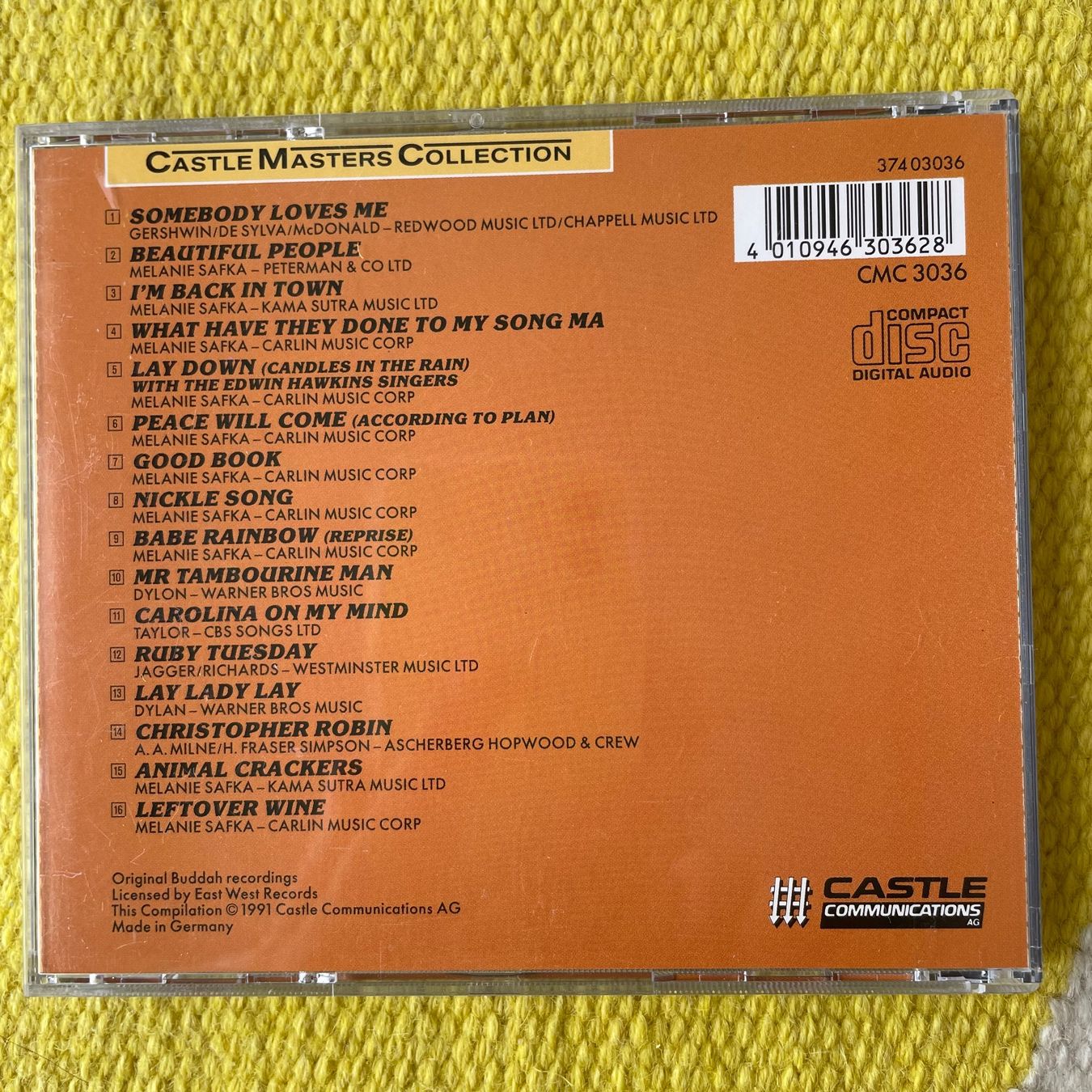 CD: MELANIE-CASTLE MADTERS COLLECTION – Usato da Rorschacherberg venduto da CD-Roli 1