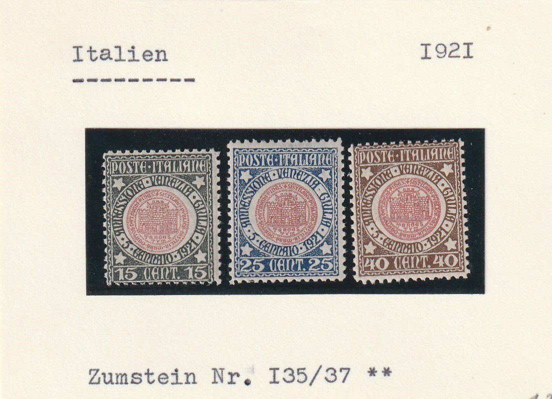 Tutti i francobolli: Italien- Serie 1921 postfrisch ** – Usato da uttwil venduto da Koehlerfred
