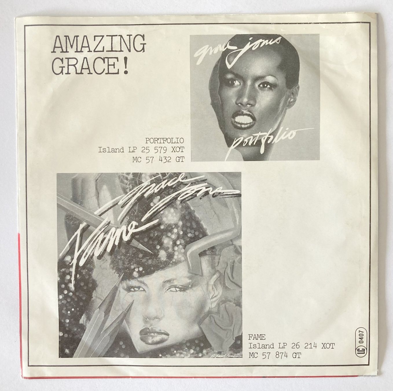 Vinyles: GRACE JONES - ON YOUR KNEES – D'occasion à Bottens par hotter-than-hell 1