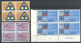 1972, Sondermarken II, Viererblöcke **