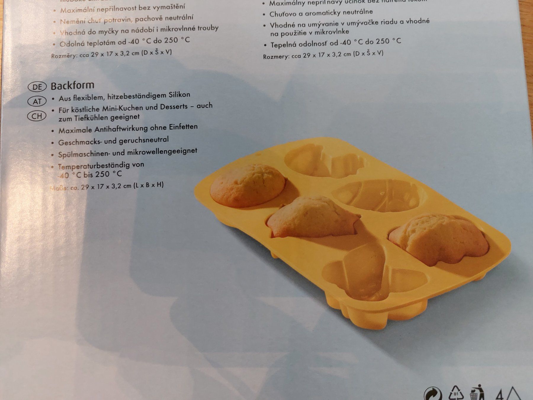 Teglie da forno: Set aus 2 Backformen aus Silikon – Nuovo e nell'imballaggio originale da Rodersdorf venduto da and_9kj9 2