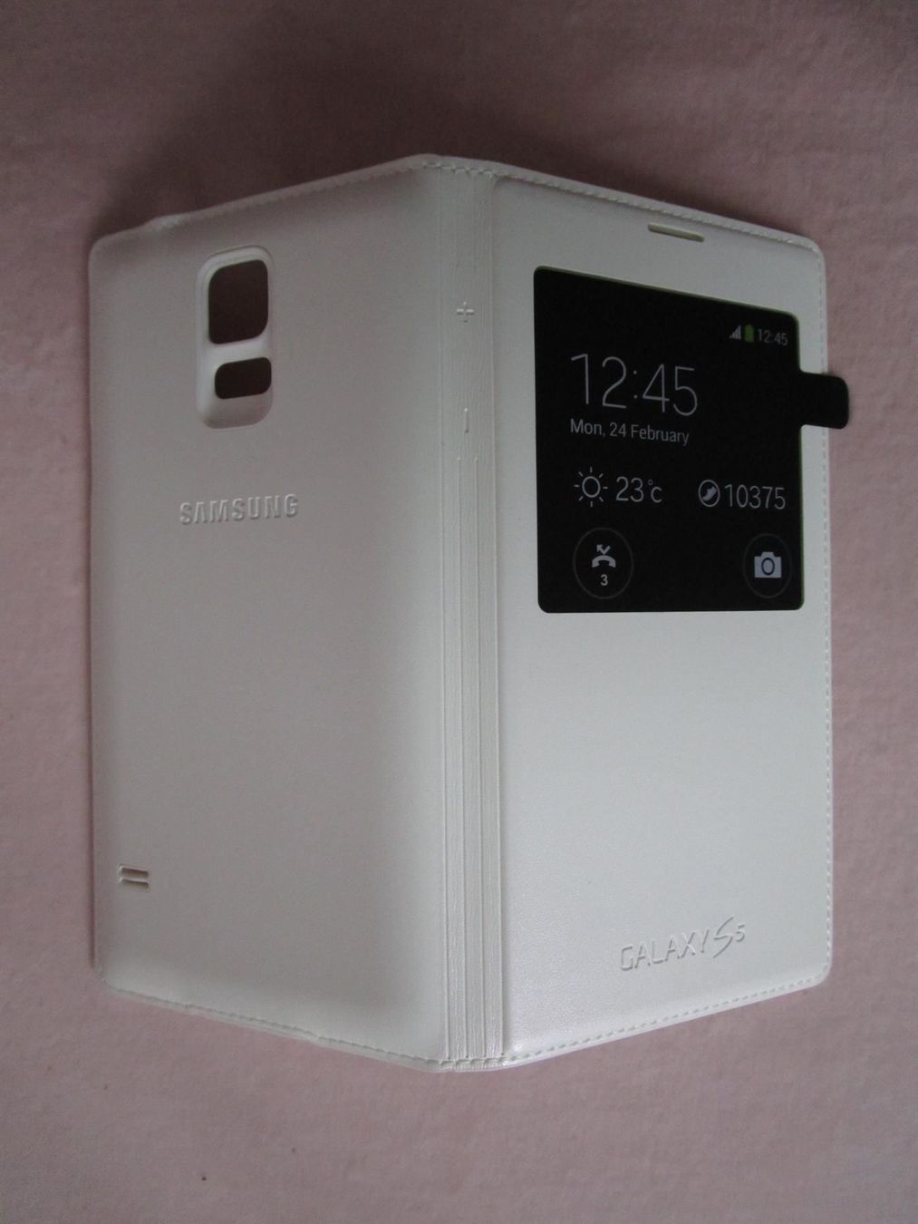 Samsung Cover & Protezioni schermo: Original Samsung Flip Cover S5 S-View case weiss – Nuovo e nell'imballaggio originale da Eschenbach SG venduto da brocarte 1