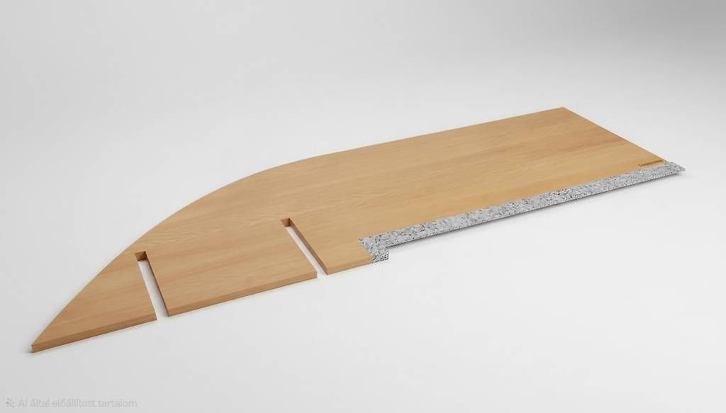 Tische: Holz Tischplatte mit Granit – Gebraucht aus Märstetten von Optika