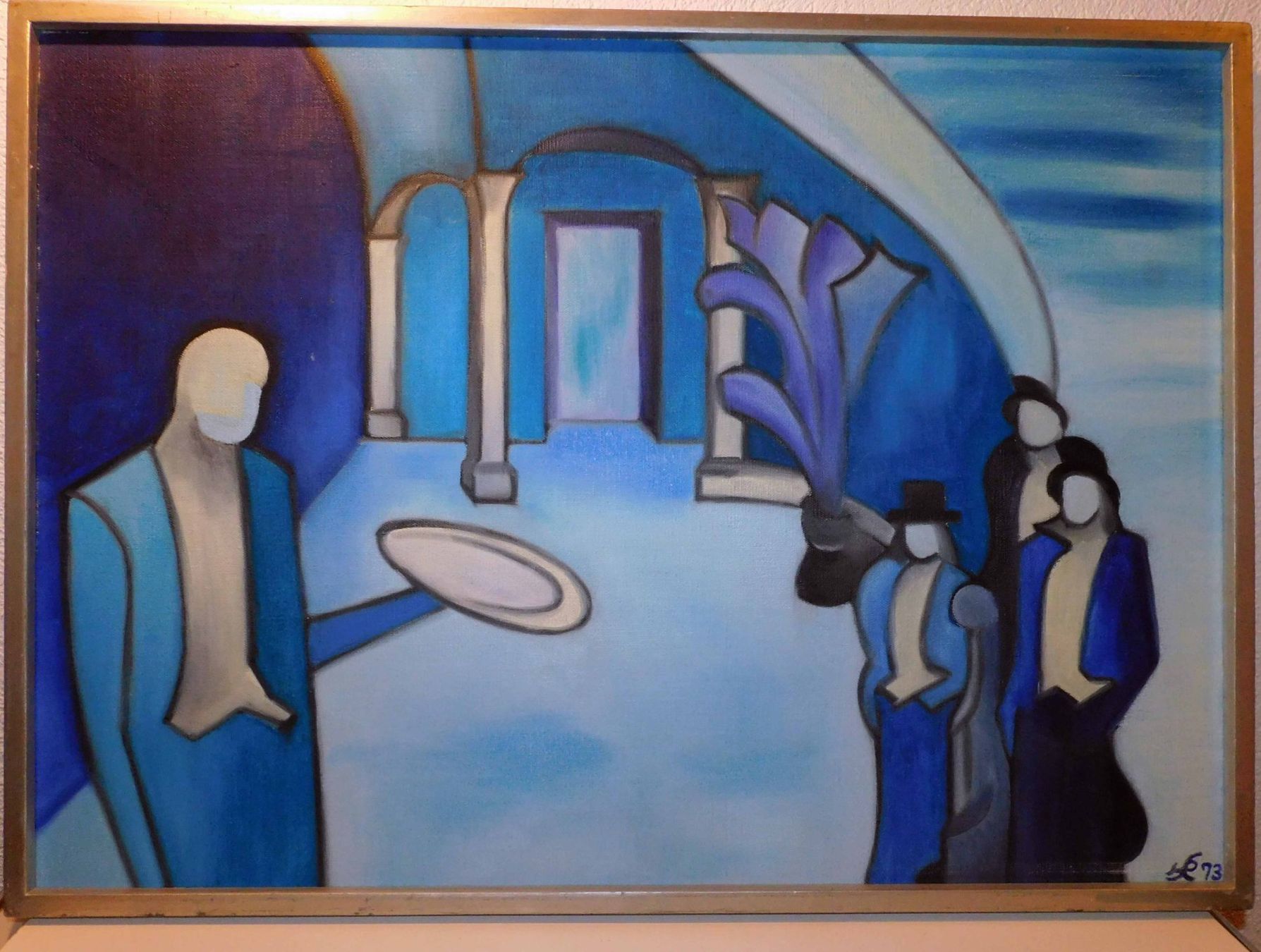 Gemälde: Kunst Ölgemälde Bild signiert  1973 – Gebraucht aus Sursee von 76 5