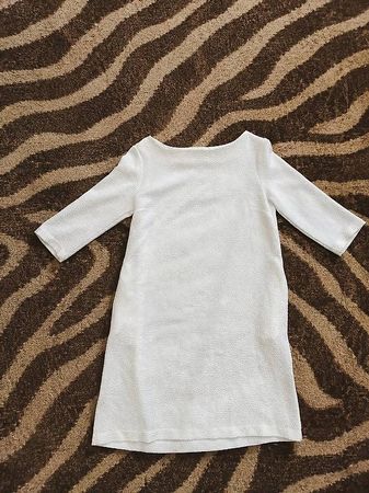 White elbow-sleeve dress - ottod'Ame