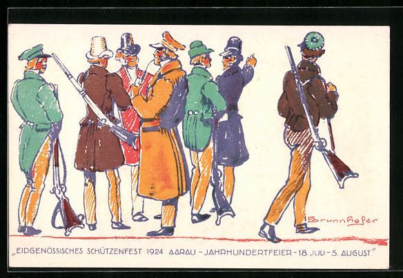 Cartes postales: Aarau, Eidgenössisches Schützenfest 19 – D'occasion à Berlin par bartko-reher