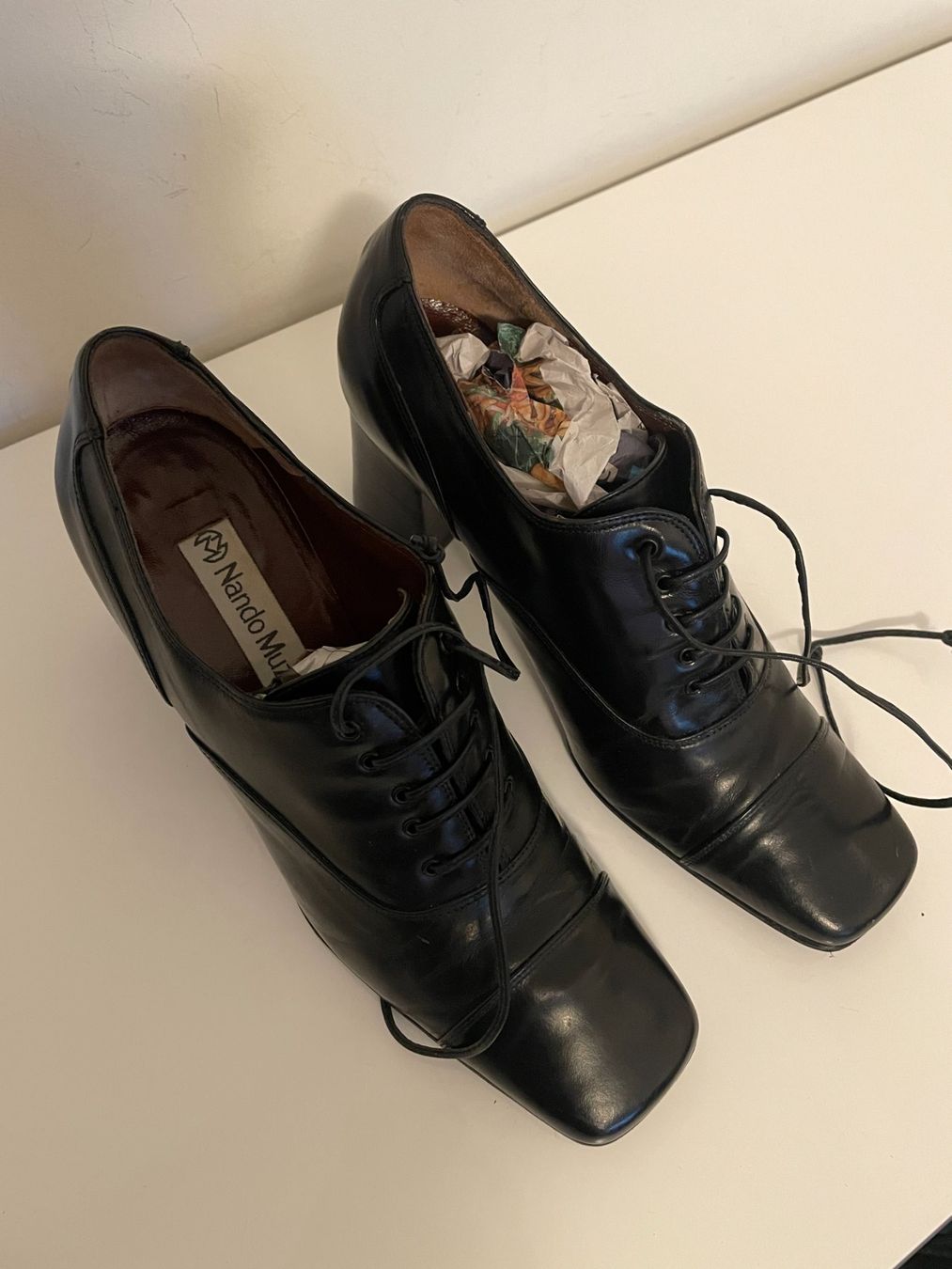 Chaussures femmes: Vintage Lace Up Lederschuhe – D'occasion à Zürich par nao_6f5t 2