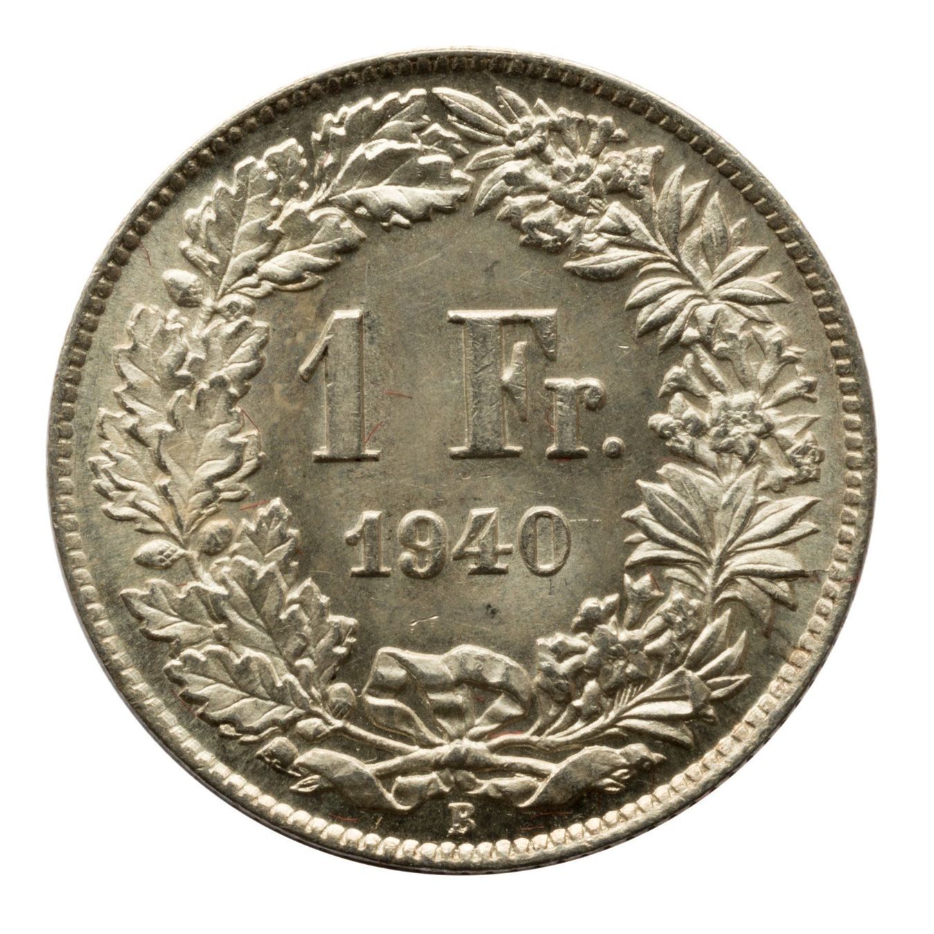 Tutti le monete: Schweiz - 1 Franken - 1940 – Usato da Rotkreuz venduto da Swiss-Coins