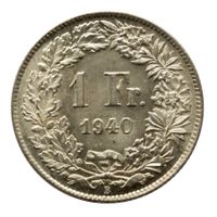 Schweiz - 1 Franken - 1940