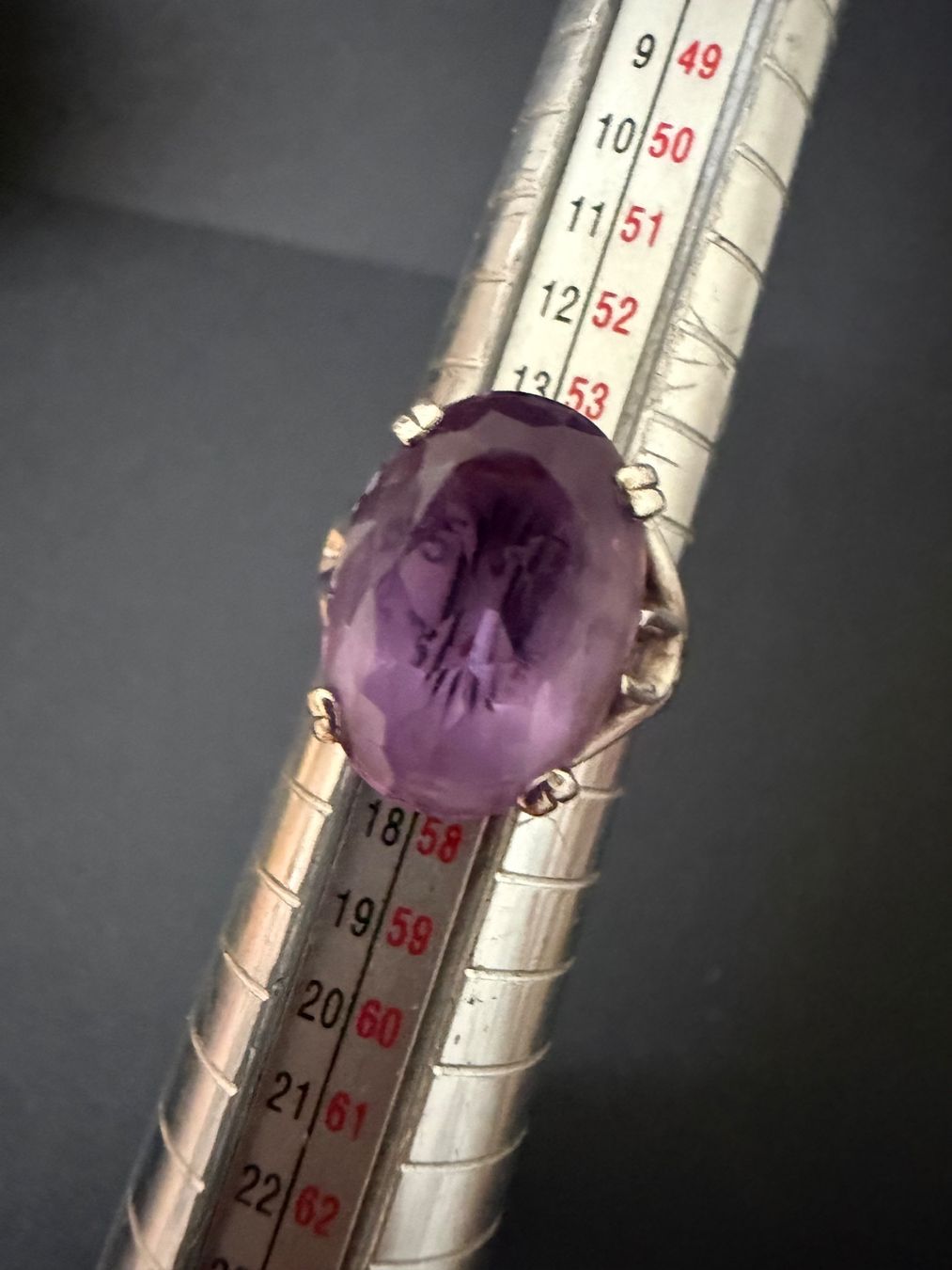 Anelli: Silber Ring mit Amethyst 925 – Usato da Spiegel b. Bern venduto da Rogger72 5