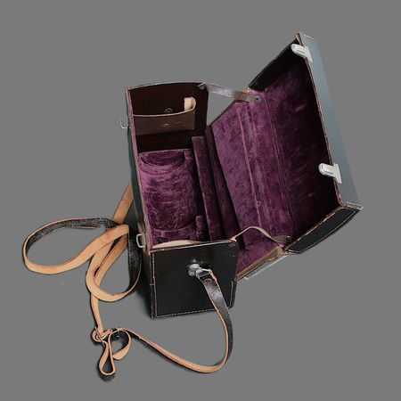 Leica Leitz Ledertasche für Visoflex I mit Objektiv