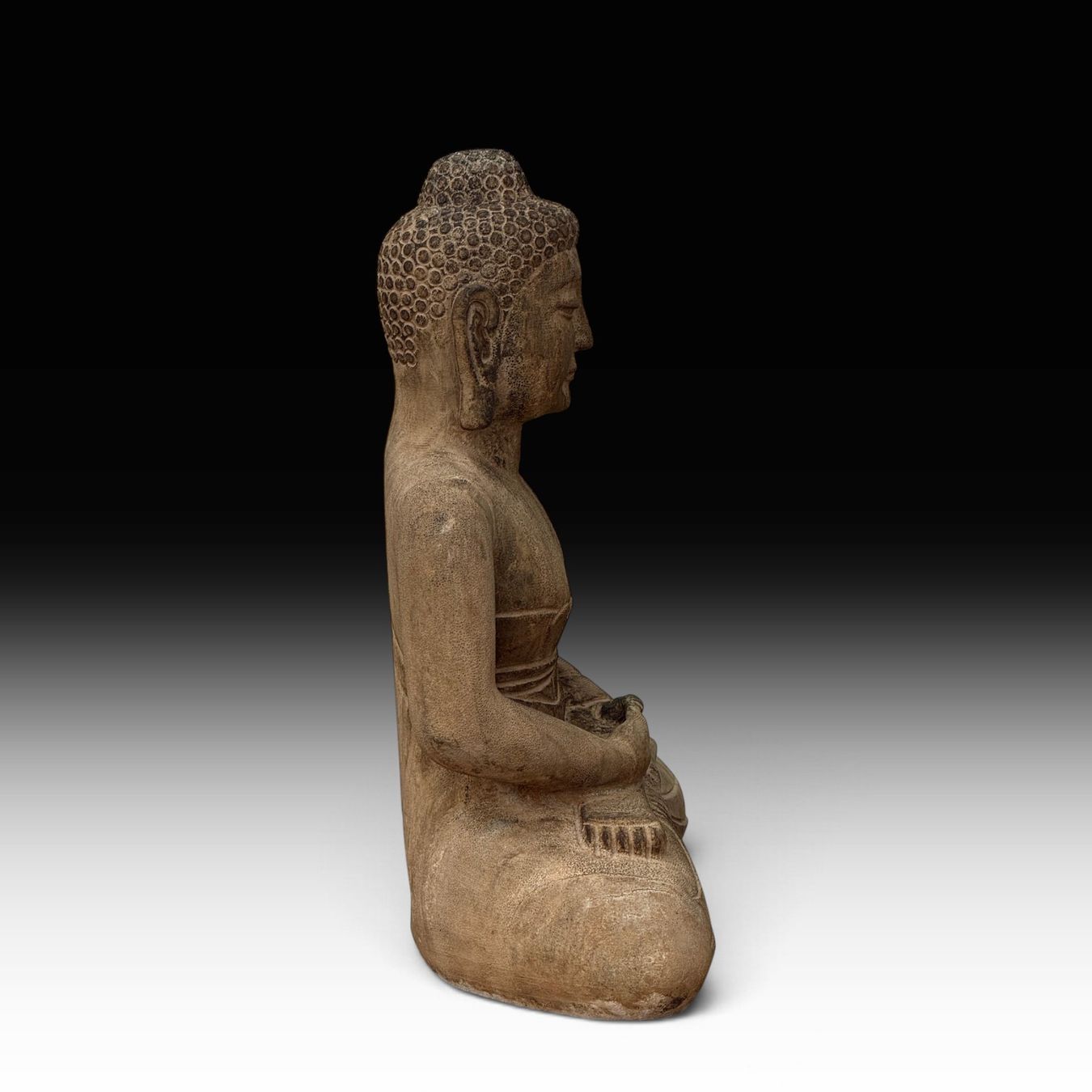 Garten Buddha Skulptur 61cm Naturstein Buddha Bluestone (D'occasion) à ...