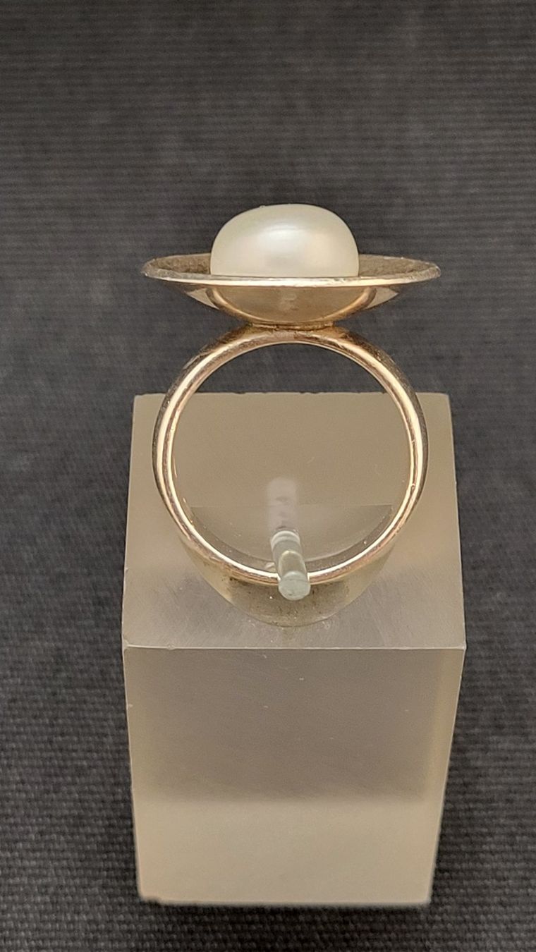 Anelli: Silberring 925 mit Perle – Usato da Basel venduto da spinne02 3