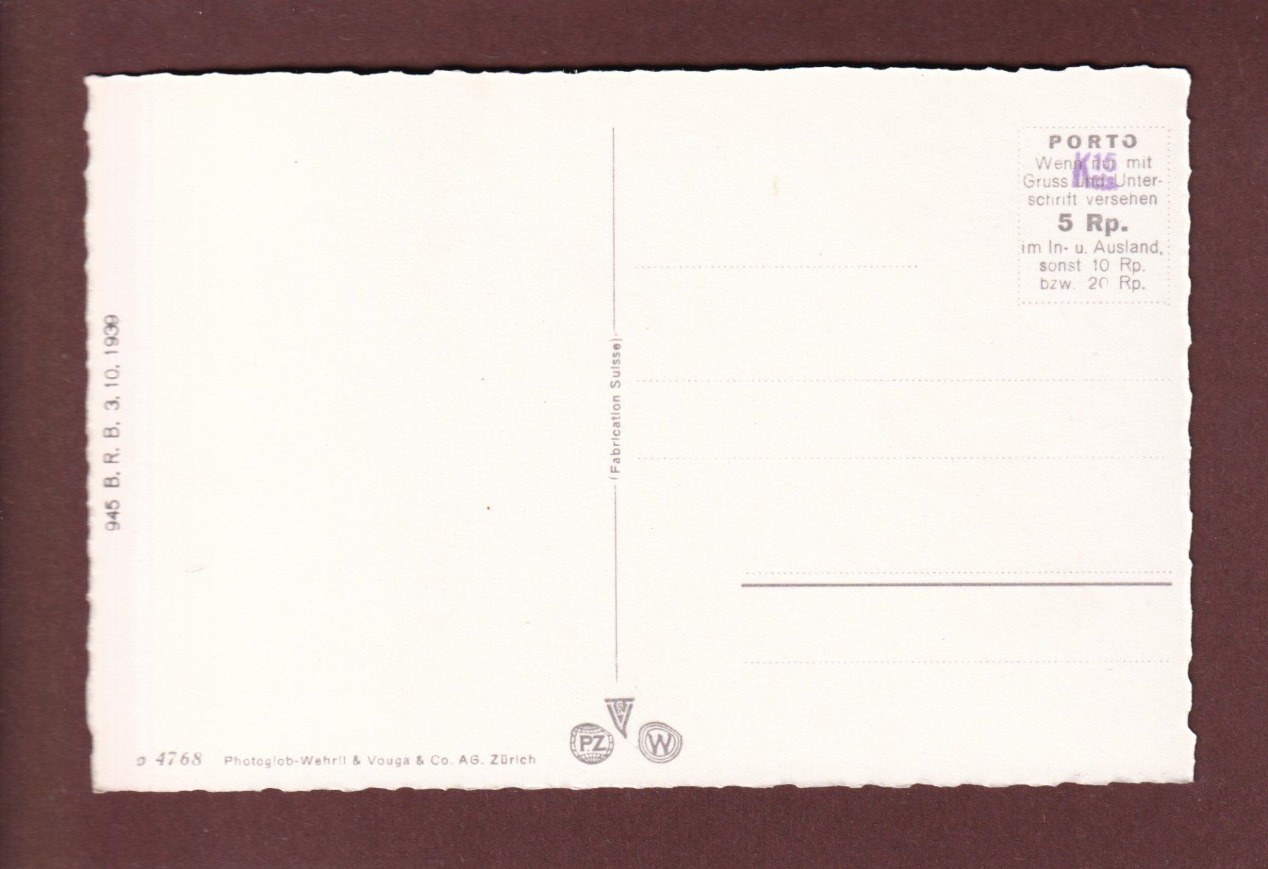 Cartoline postali: RHEINFELDEN – Usato da Pully venduto da nicecards-shop 1