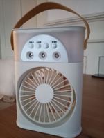Ventilator mit Sprühfunktion in weiss