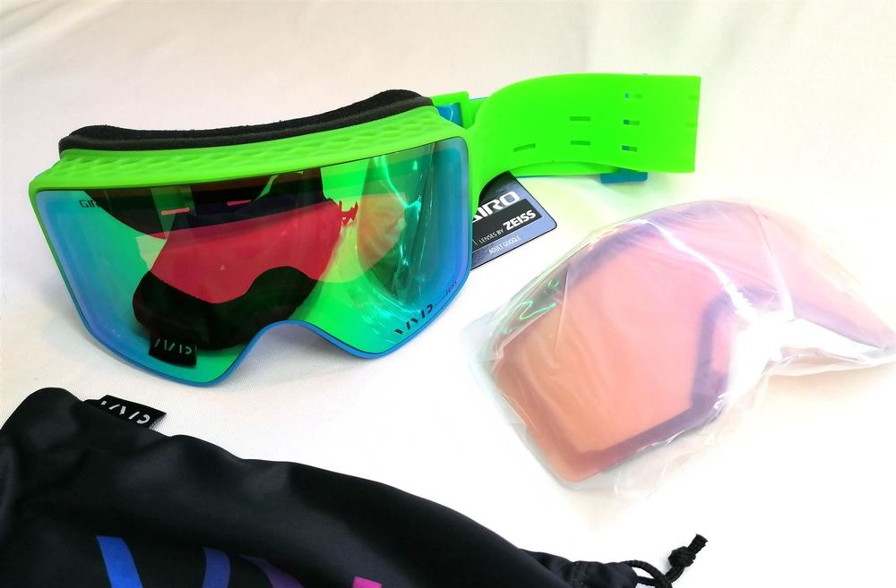 Skibrille GIRO - Method sili neon lights (Brillenträger) (Neu und ...