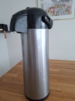 Thermoskanne Edelstahl mit Pumpfunktion 3 Liter Grösse 40cm
