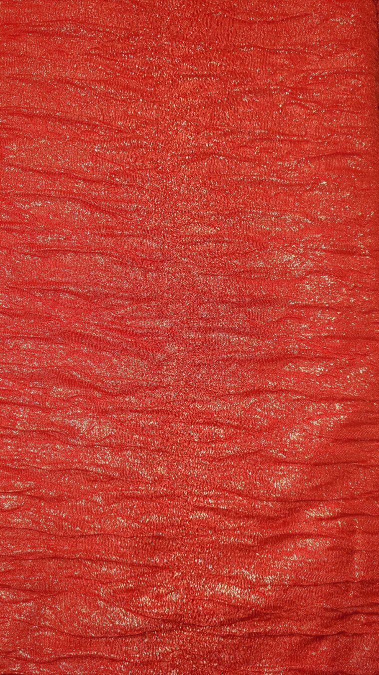 Stoffe: Glitzer-Jersey rot Crash – Neu (gemäss Beschreibung) aus Madiswil von fabrics