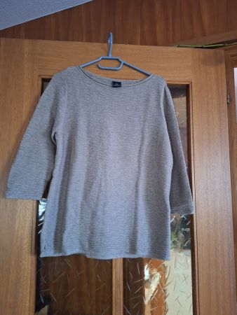 Madeleine Pullover beige gerippt Grösse 40/42 guter Zustand