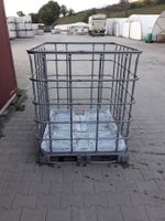 IBC 1000l Gitterbox, Holzregal,