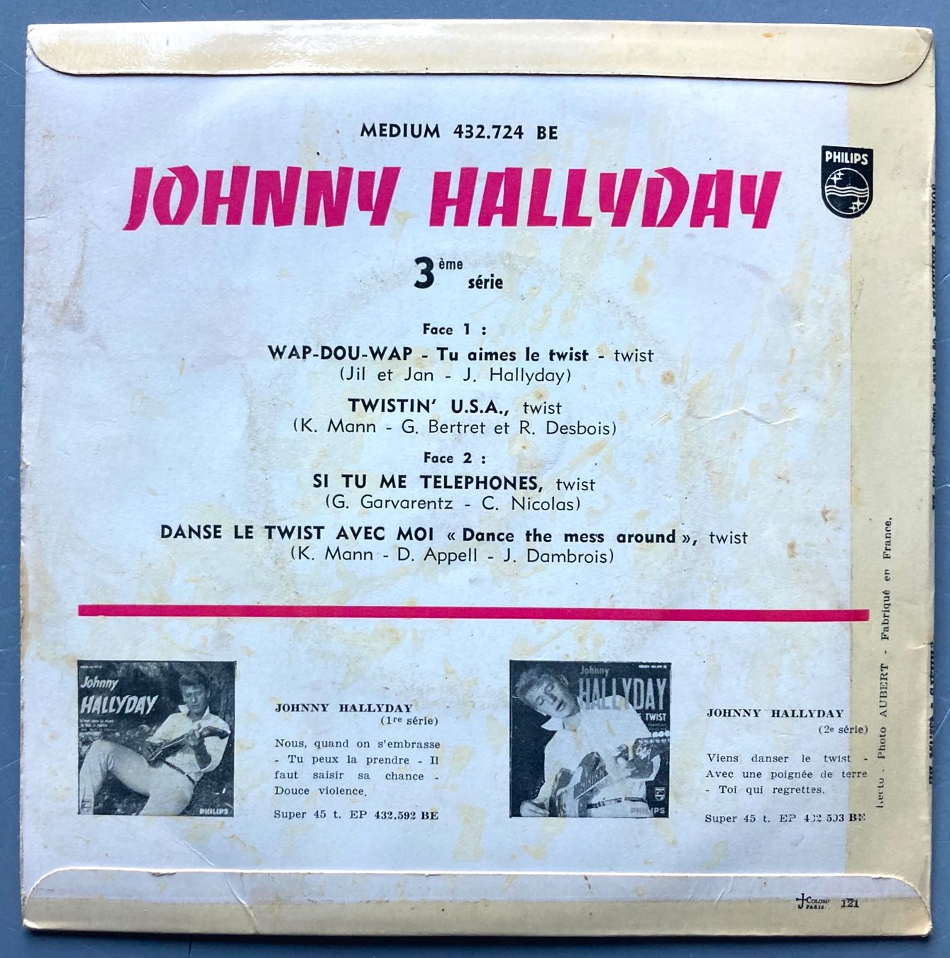 Dischi in vinile: JOHNNY HALLYDAY - WAP-DOU-WAP – Usato da Poliez-Pittet venduto da Newtown-Records 1