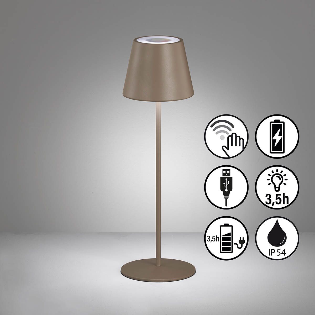 Lampen: LED Aussen Tischleuchte, 38 cm Höhe – Neu (gemäss Beschreibung) aus Kreuzlingen von Smart-Light